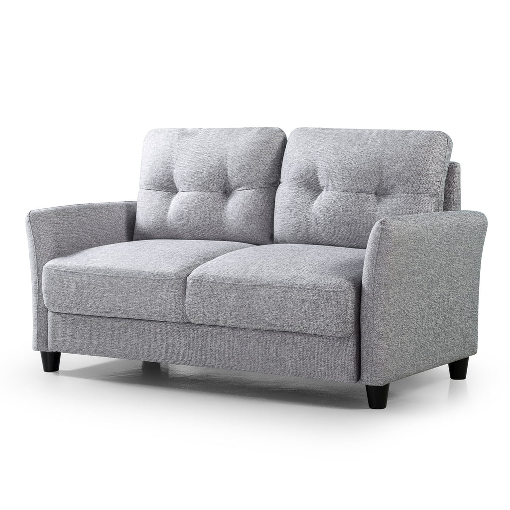 Soft Grey 2-Seater Loveseat R1757