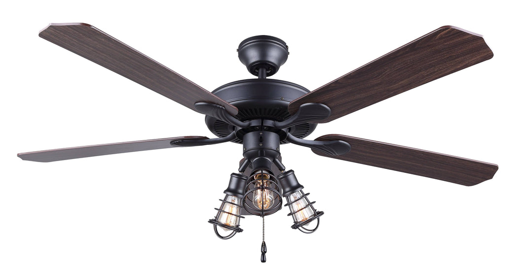 52 inch 3 Light Ceiling Fan in Graphite L46585