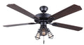 52 inch 3 Light Ceiling Fan in Graphite L46585