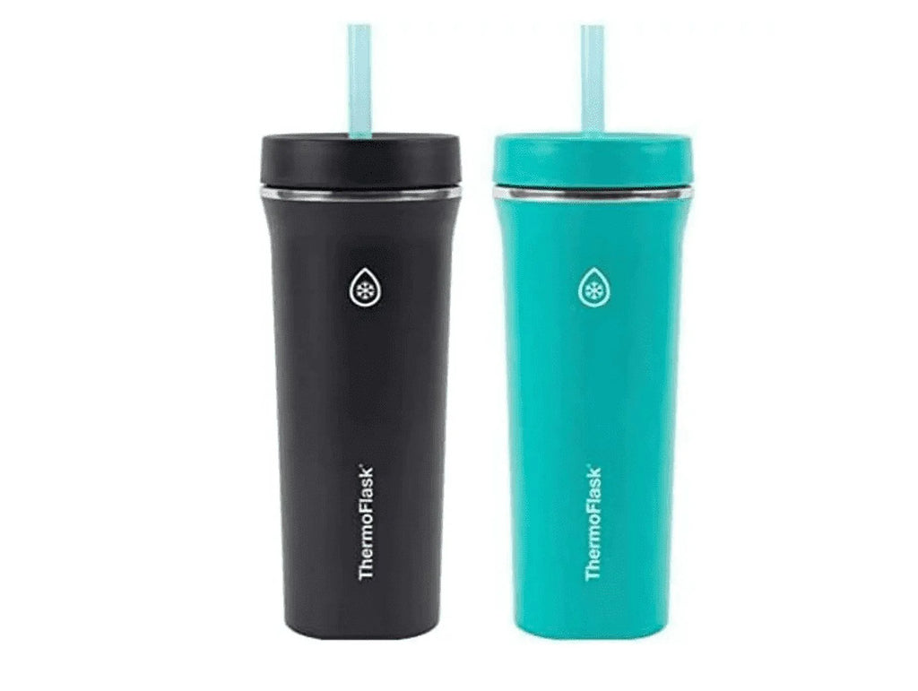 Black/Teal Green 32oz Insulated Straw Tumbler 2-Pack L286816