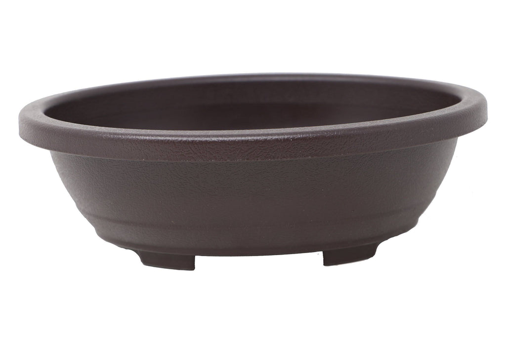 Oval Deep Brown Plastic Bonsai Training Pot V3545