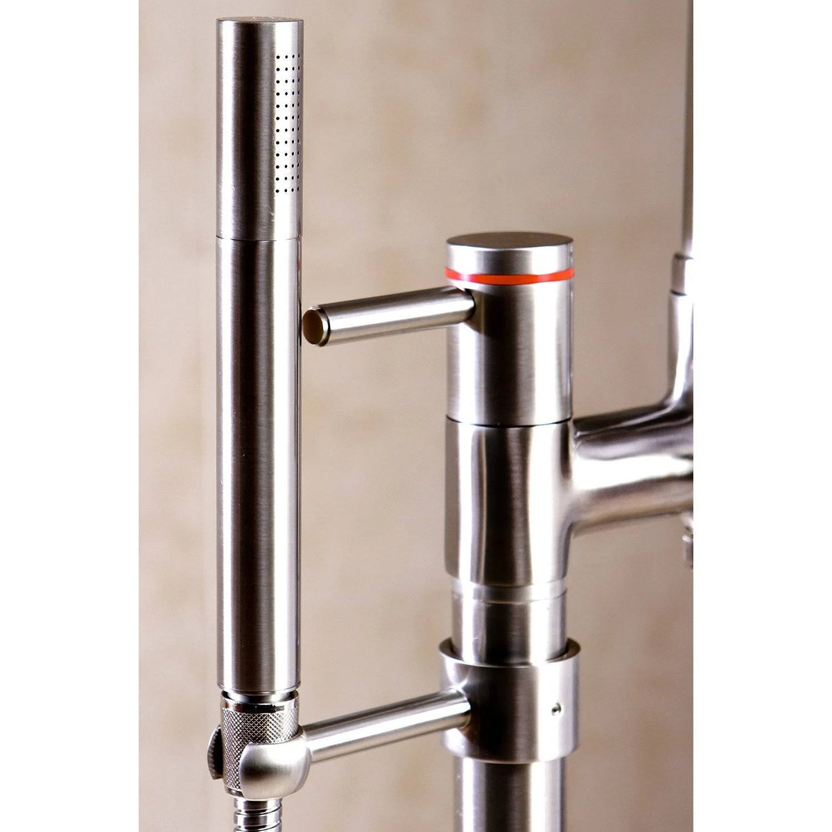 Floor Mount Tub Filler with Hand Shower Oil Rubbed Bronze X4376