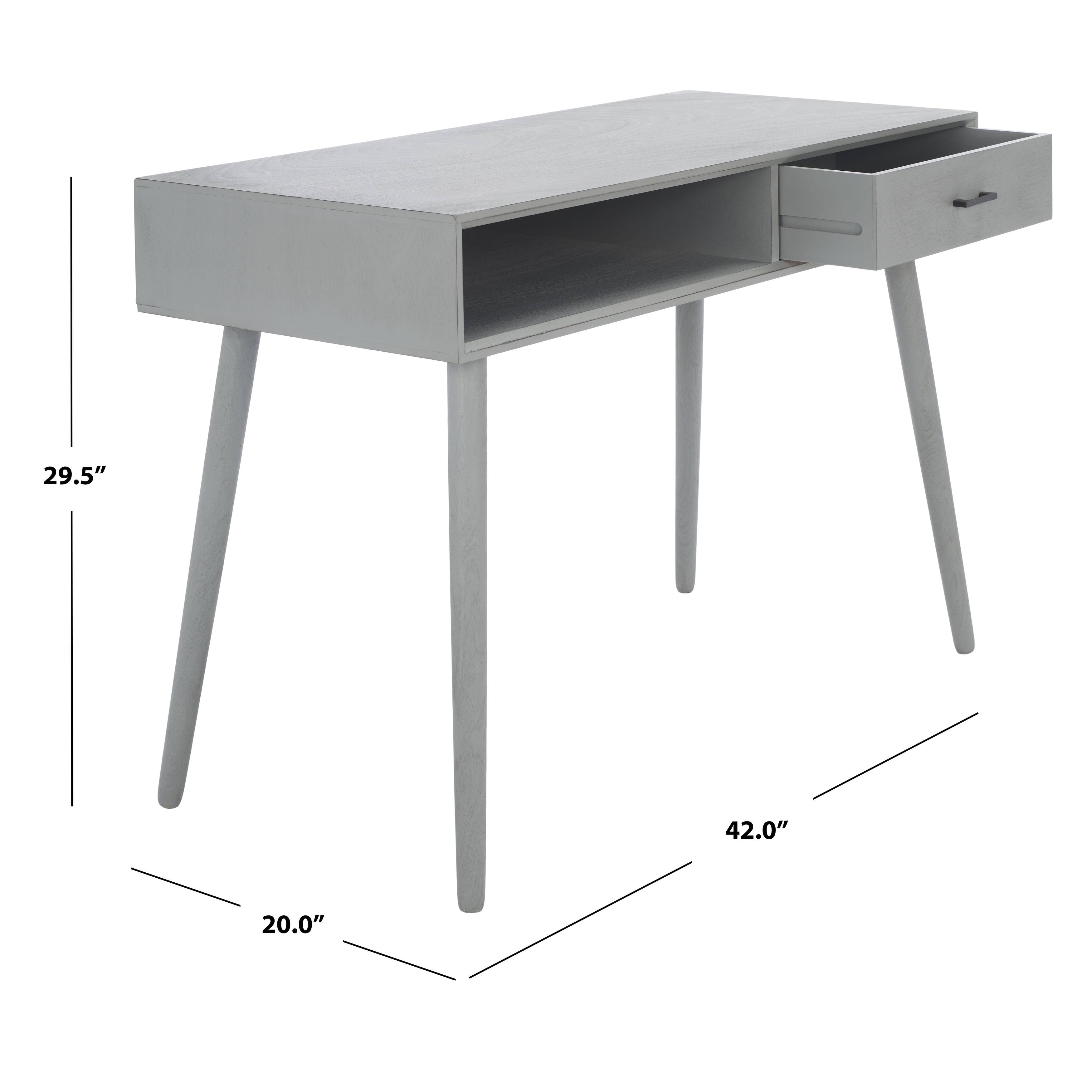 Distressed White 1 Drawer Writing Desk H471041
