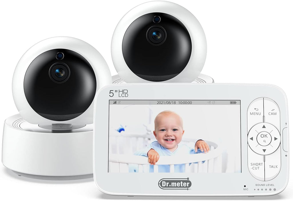 5'' 720p Video Baby Monitor with 2 Cameras D960492