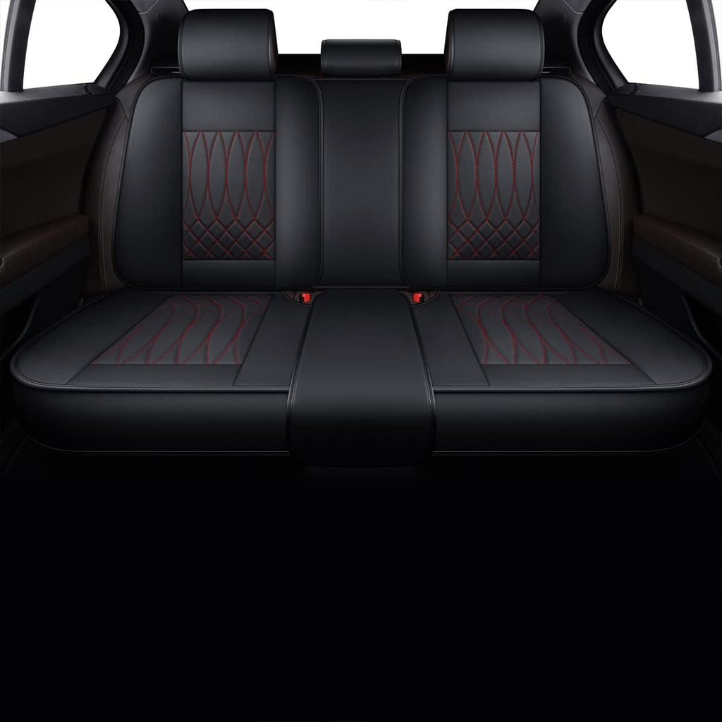 Black Leatherette Universal Full Set Seat Covers W765951