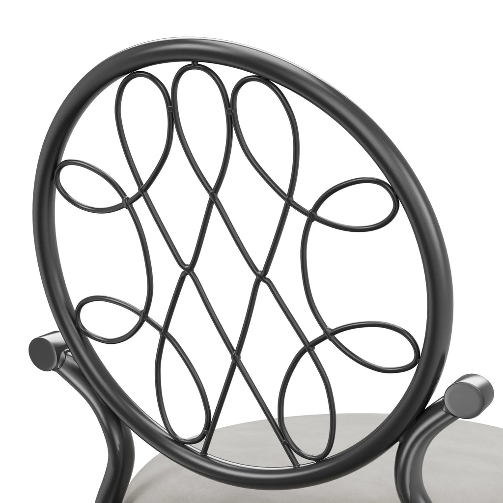 Chrome Metal Vanity Stool P347