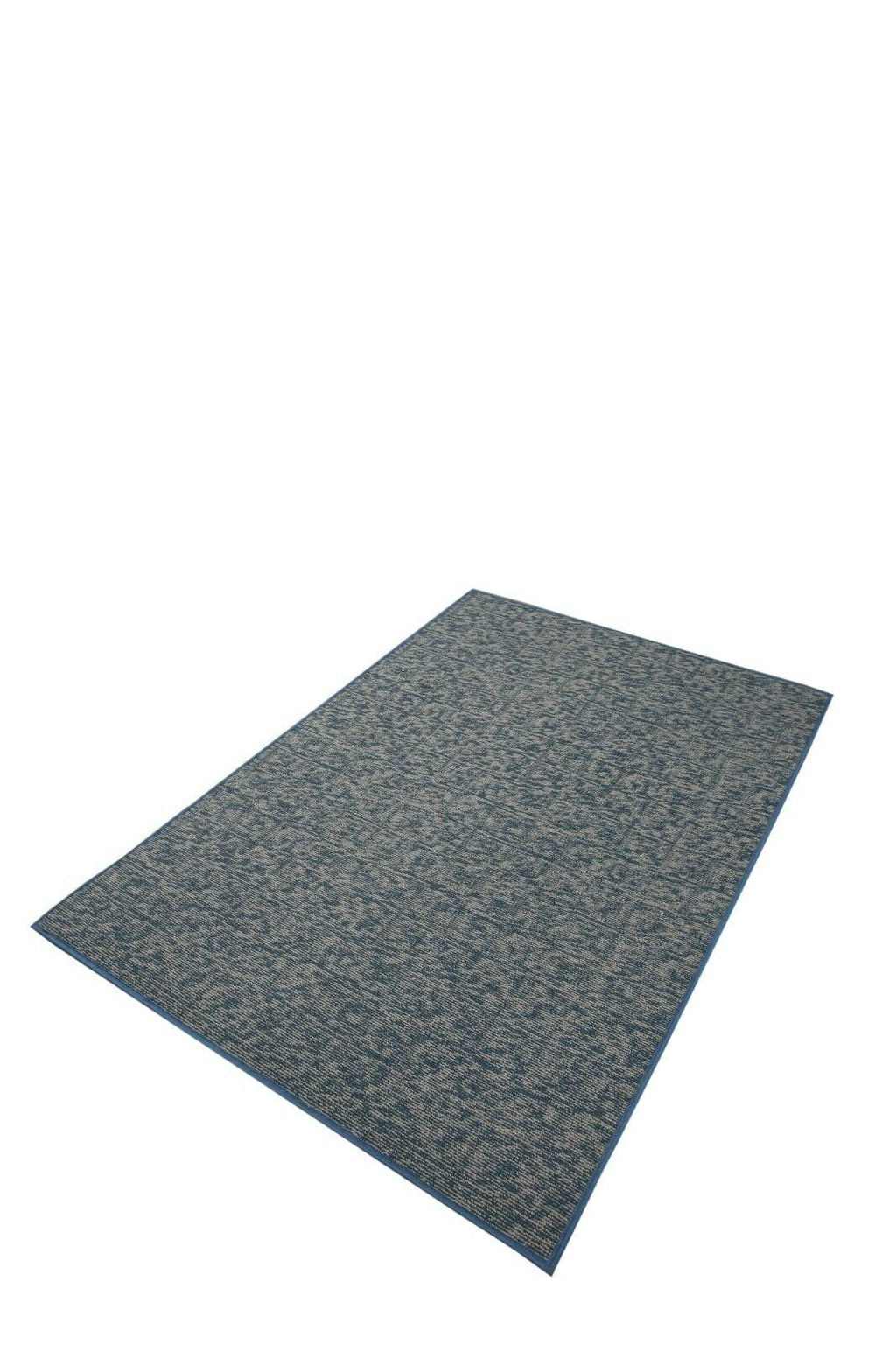 Blue 60" x 120" Half Round Solid Color Rug D830