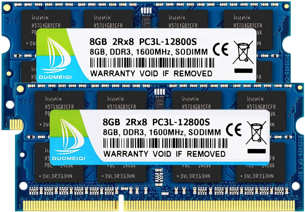 16GB (2 x 8GB) DDR3L / DDR3 1600MHz SODIMM RAM Laptop Memory Module Pack of 2 V791465