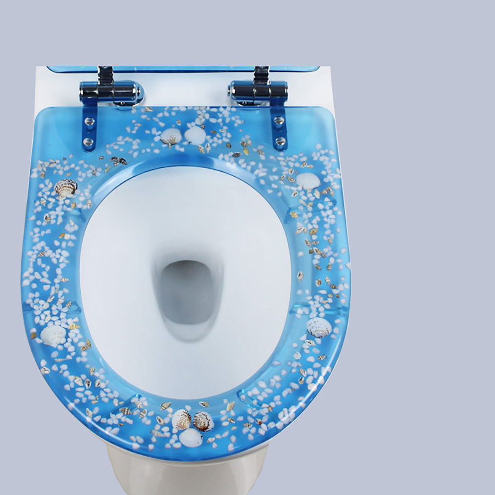 Elongated Resin Toilet Seat with Silent Close Hinges M5270