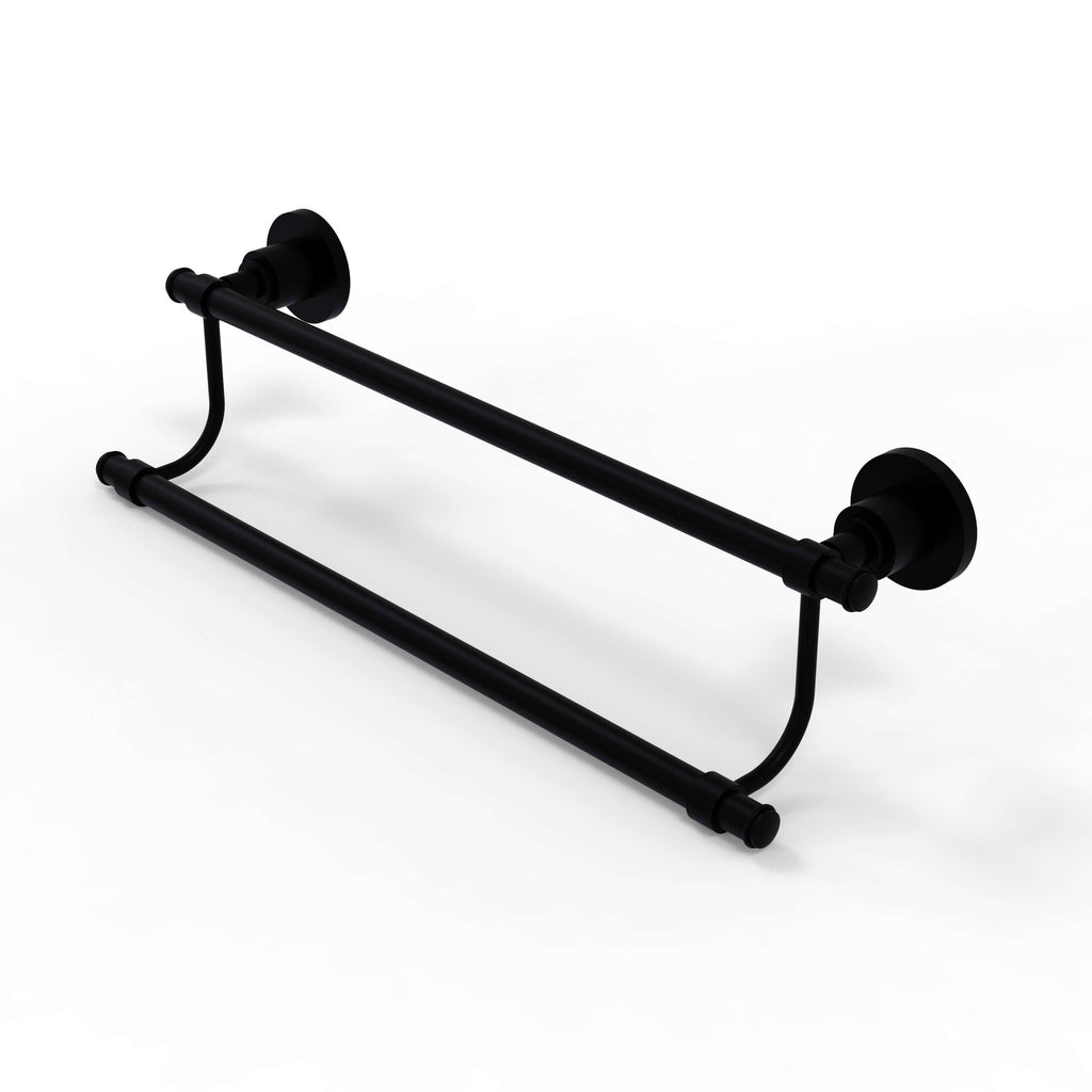 Matte Black 24 inch Double Towel Bar N4933