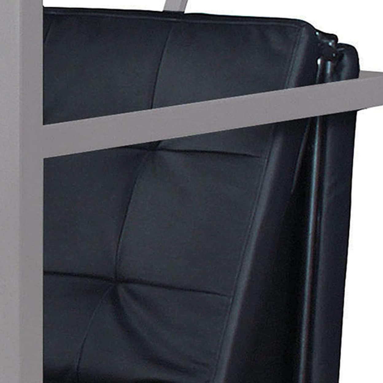 Silver And Black Futon Chair S82985