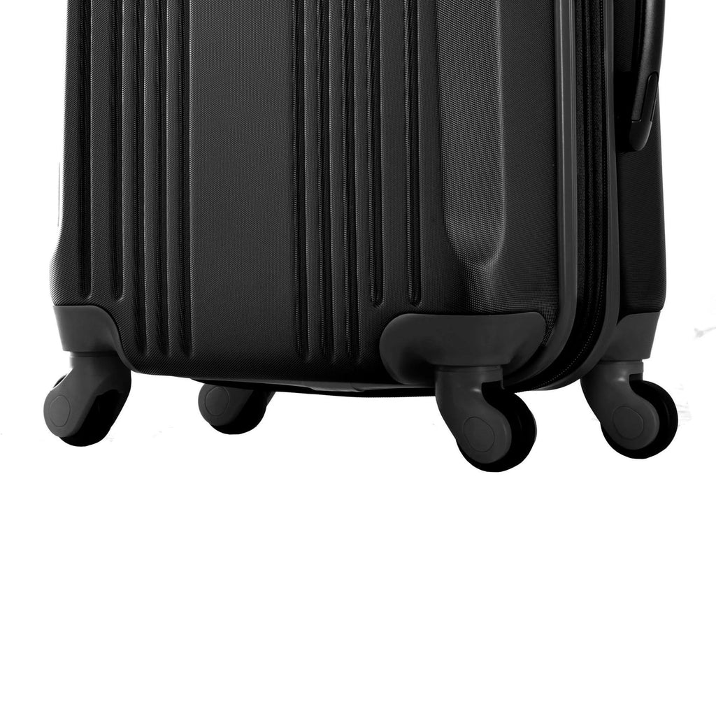 Black/Purple Hardside Spinner Suitcase O4746