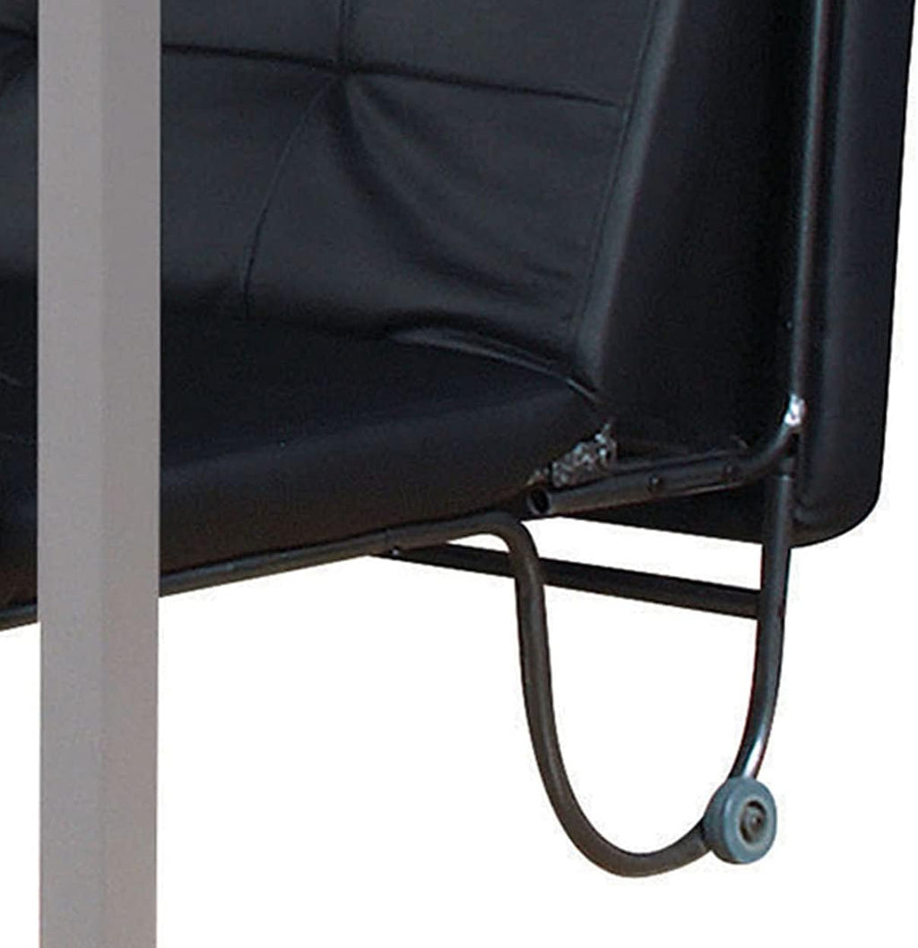 Silver And Black Futon Chair S82985