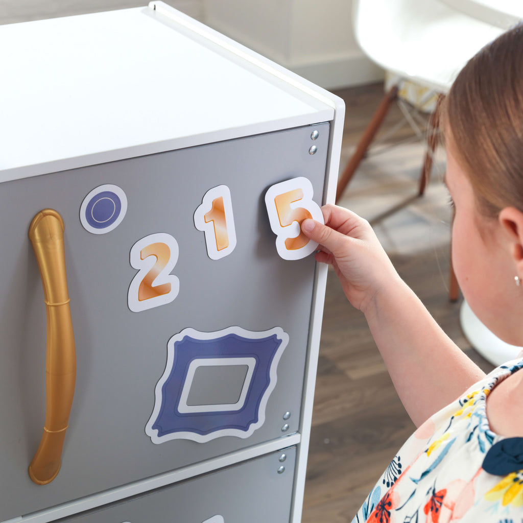 Magnetic Play Kitchen with Sink, Ice Maker & 9 Accessories B293