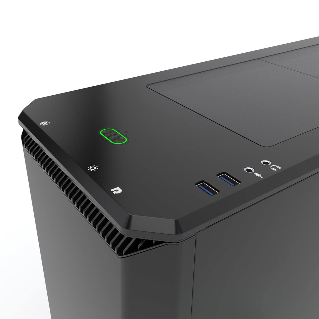 Satin Black Steel ATX Mid Tower Case F5960