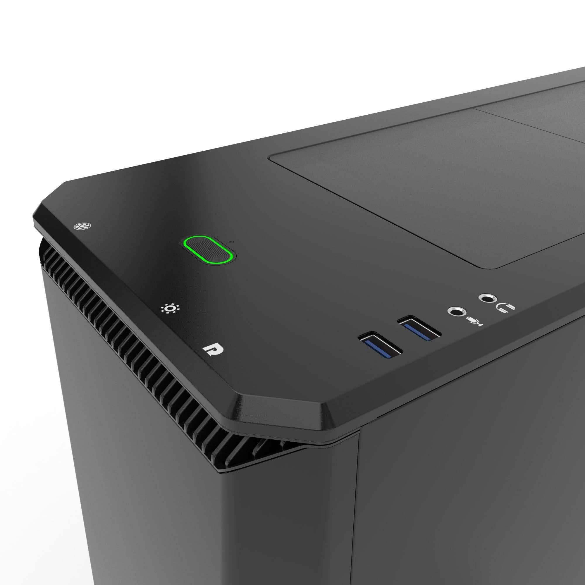 Satin Black Steel ATX Mid Tower Case F5960