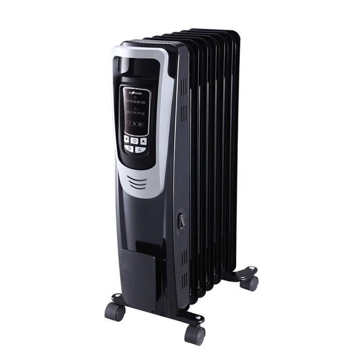 Black Digital Oil Filled Heater with Remote J8676