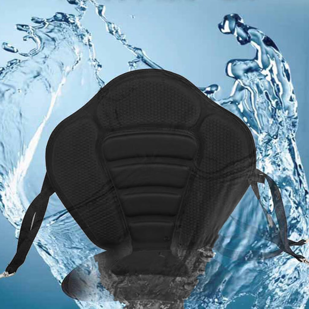 Black Padded Seat Cushion with Back Support M73737
