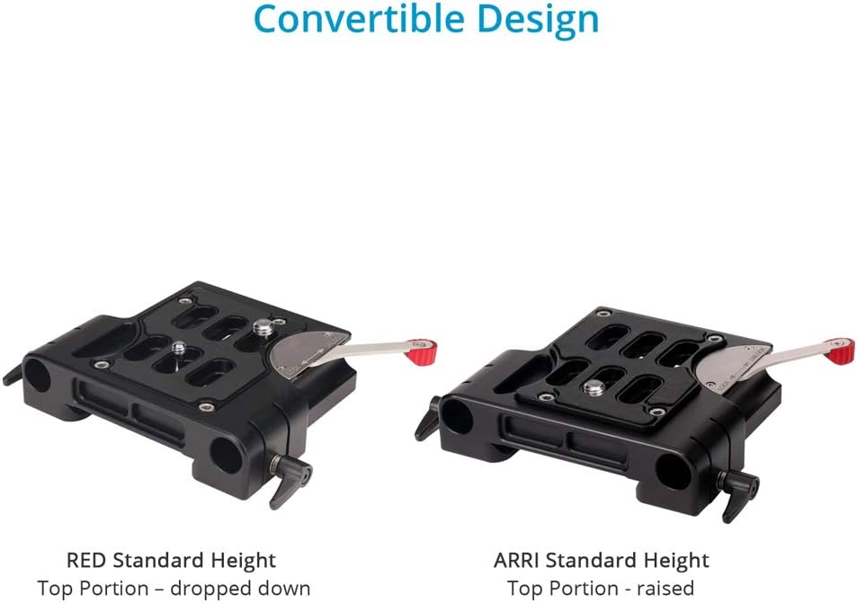 15mm Quick Release Camera Base Plate with Dovetail CNC Aluminum Baseplate N47153