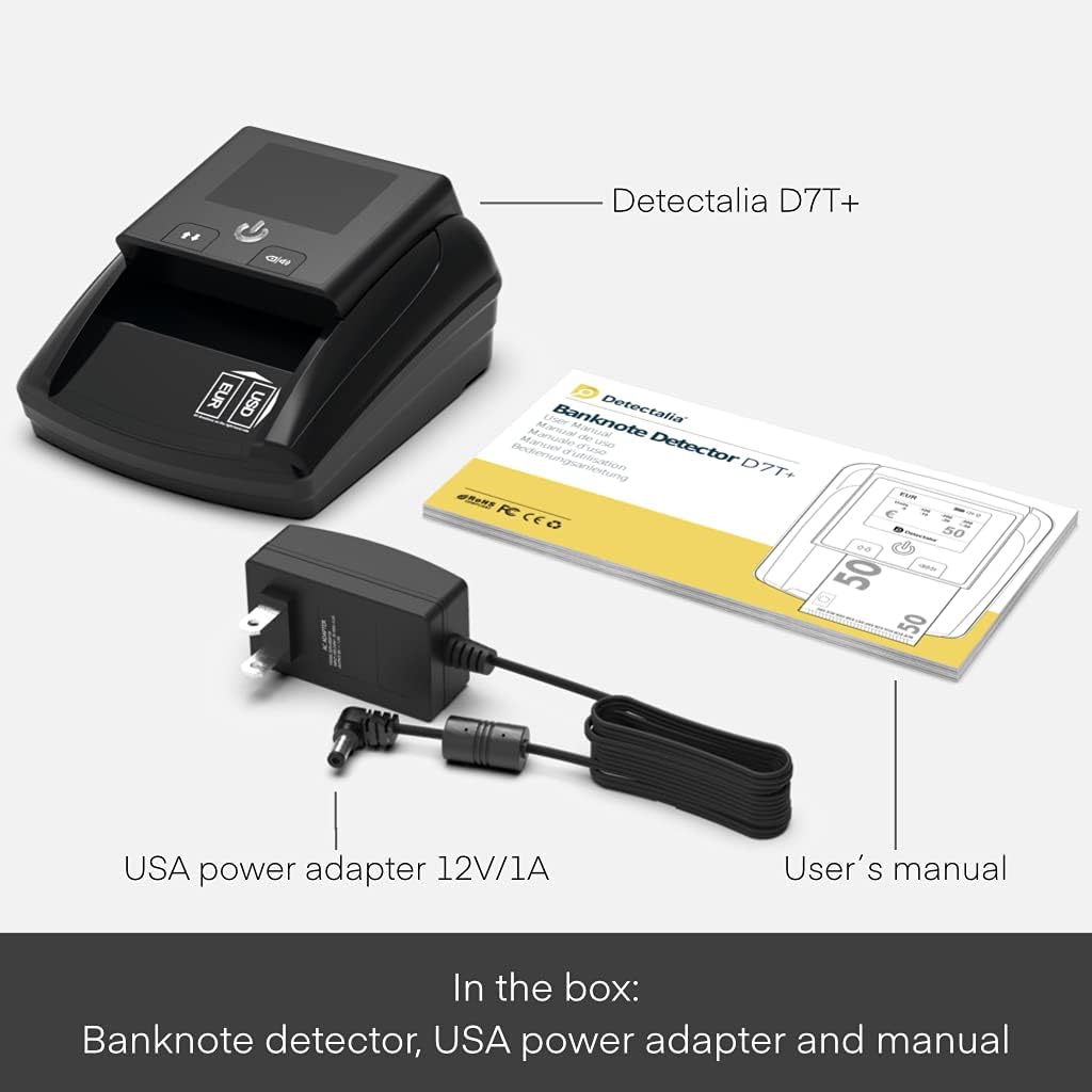 7-Point Automatic Counterfeit Bill Detector with TFT Color Display C35106