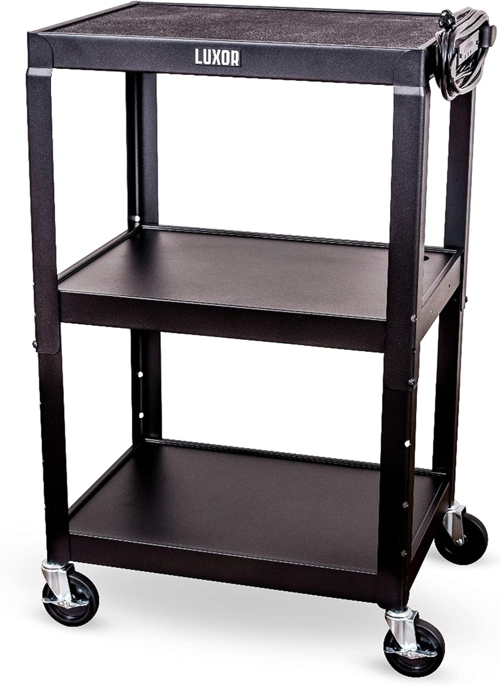 24 Height Adjustable Metal Cart - Black T975987