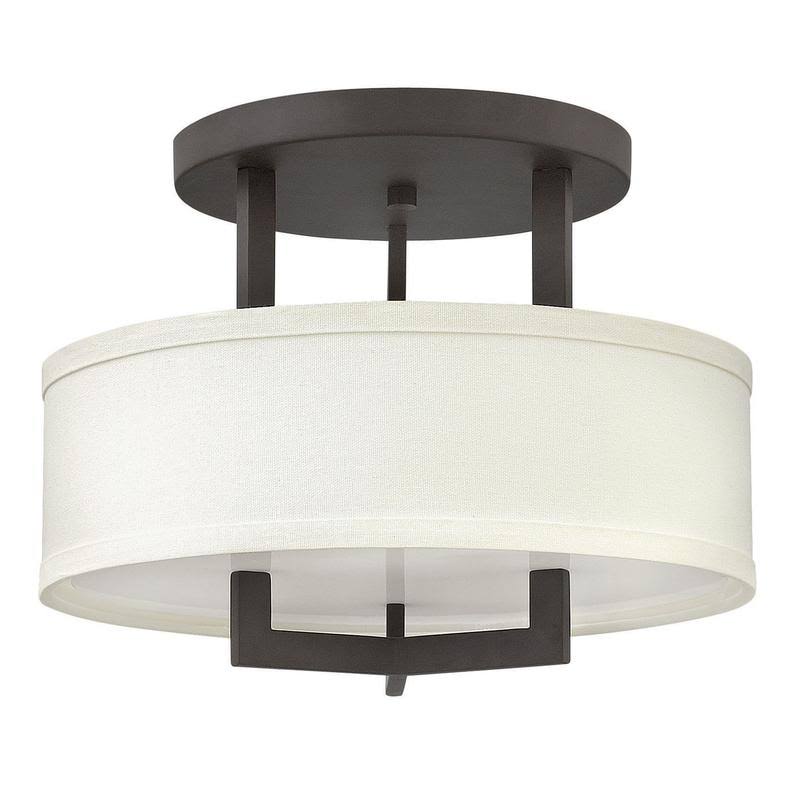 Brushed Bronze Semi Flush Mount Light Z5696