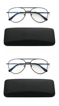 2 Pack Blue Light Blocking Bifocal Reading Glasses (Gunmetal, +1.25) E1138