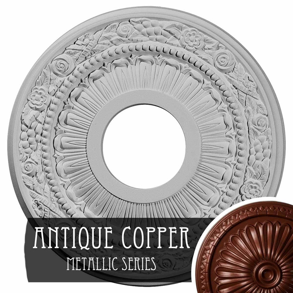 Hand-Painted Night Shade Ceiling Medallion Q98311