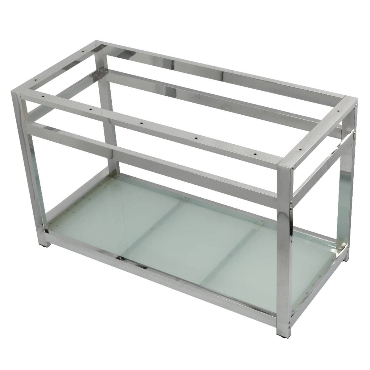 Oil Rubbed Bronze Console Sink Base with Glass Shelf S7276