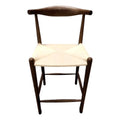Walnut & Natural Cord Counter Stool H2155