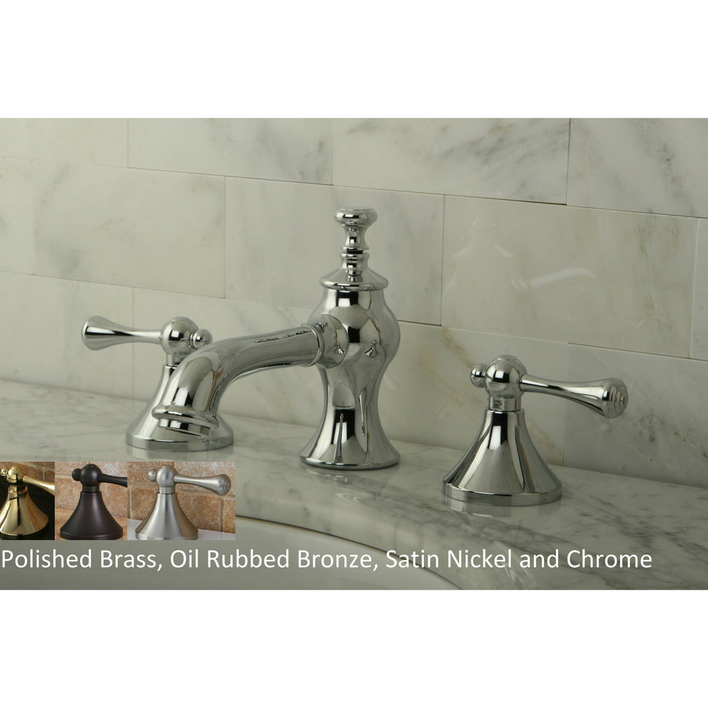 Satin Nickel Widespread Bathroom Faucet N5744
