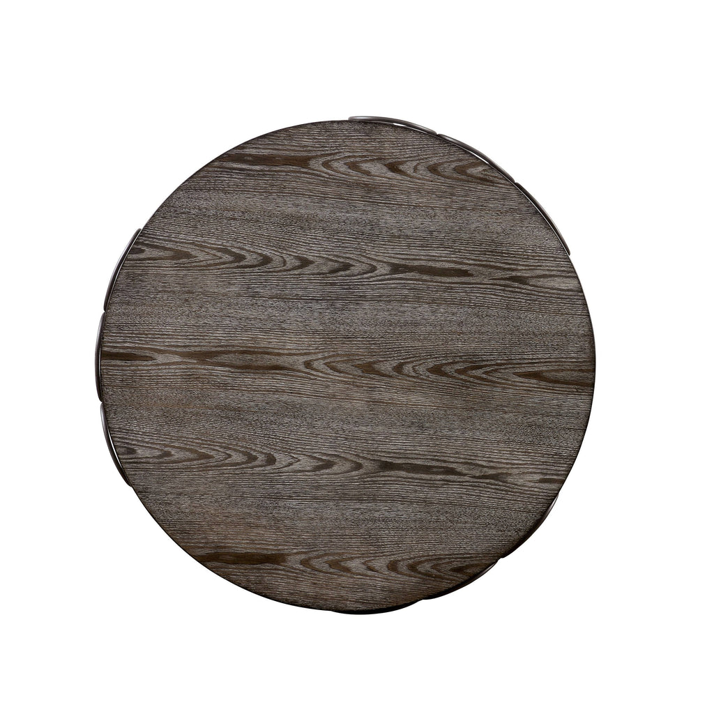 Rustic Grey Metal Round Coffee Table N20099