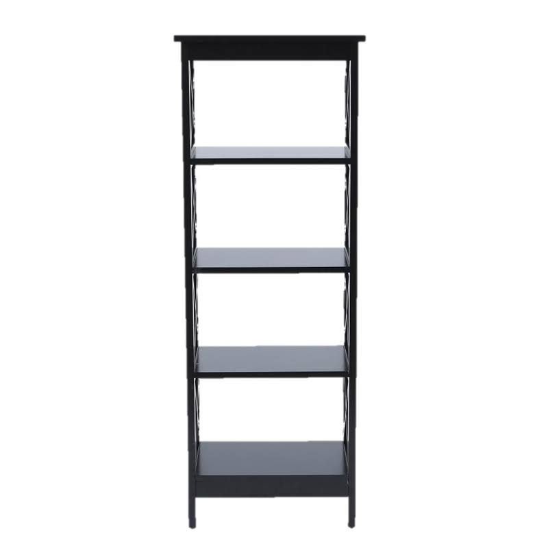 Black 4-Tier Bookcase Y535