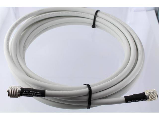 VHF AIS Coaxial Antenna Cable with Silver Teflon PL-259, 35 ft Y97701