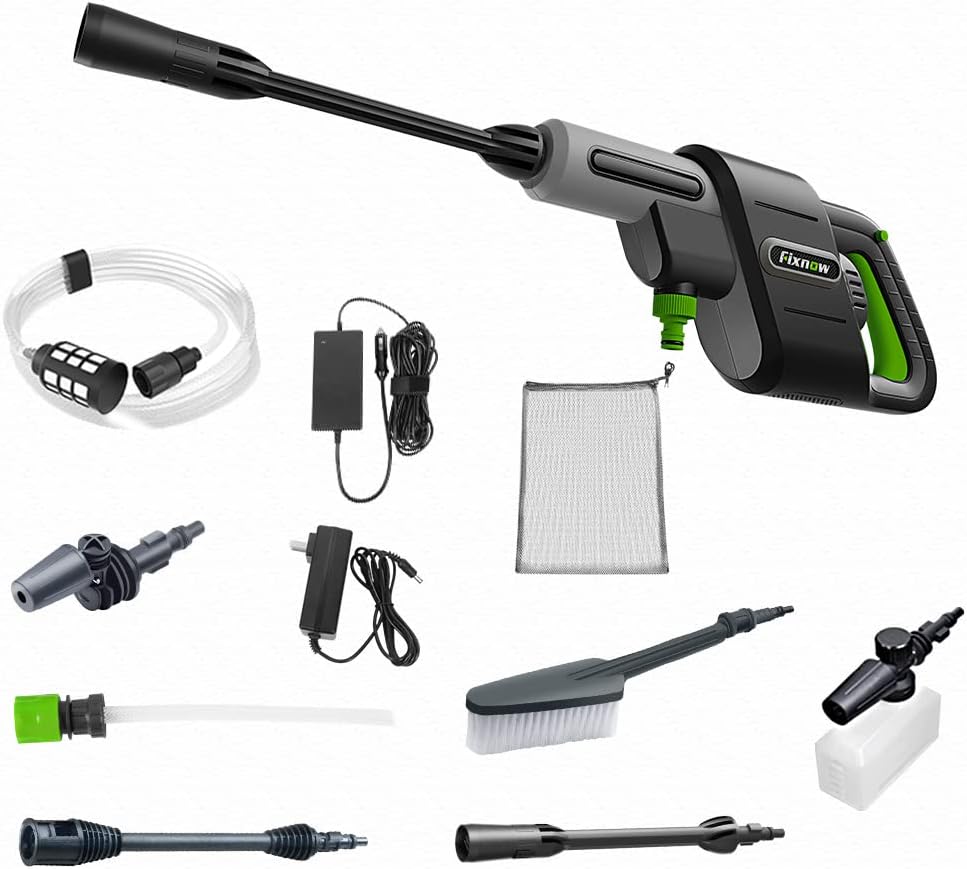 Cordless 24V 600PSI Pressure Washer with 4 Nozzles O3955