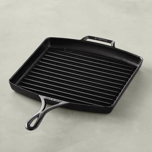 Blacklock Triple Seasoned Cast Iron Square Grill Pan F283