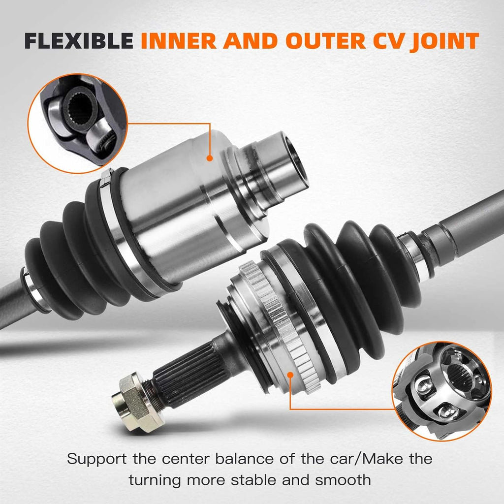 Front CV Axle Drive Shaft Assembly Pack of 2 J7000