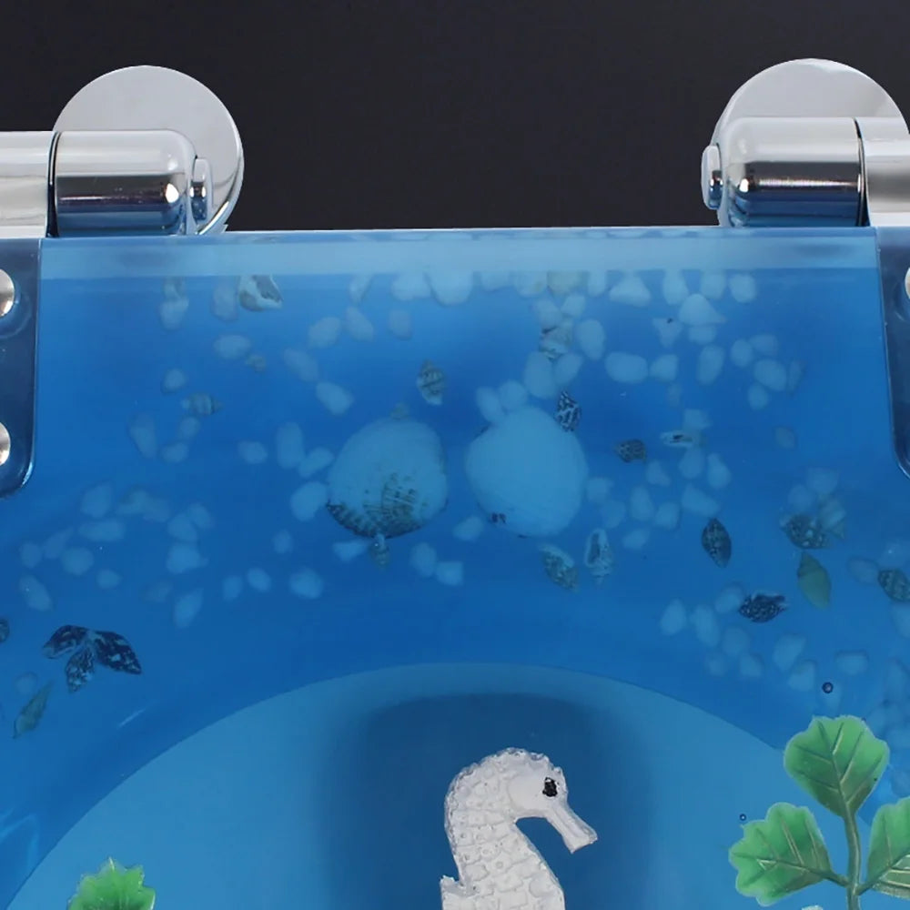 Elongated Resin Toilet Seat with Silent Close Hinges M5270