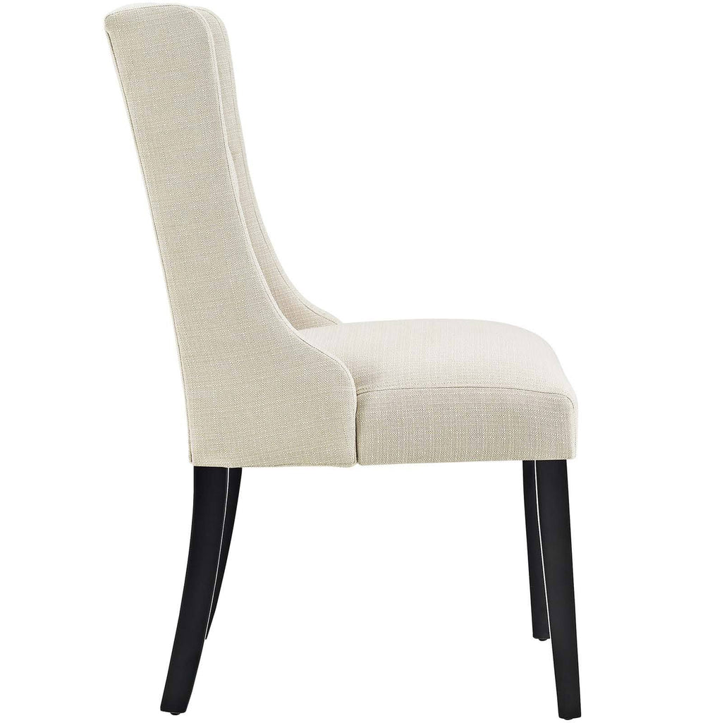 Beige Fabric Dining Chair Set of 2 A873