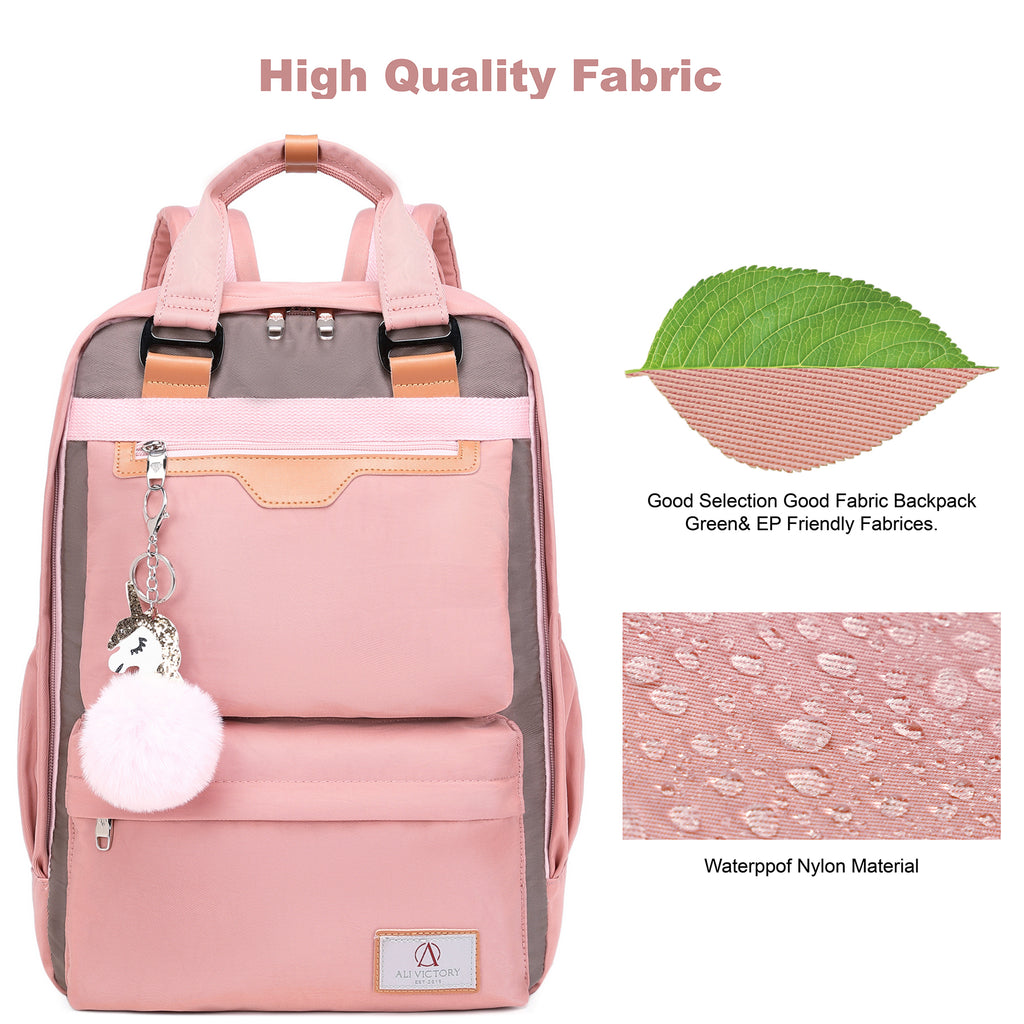 Pink Anti Theft Laptop Backpack X242