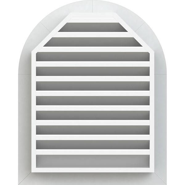 Round Top PVC Gable Vent L34620