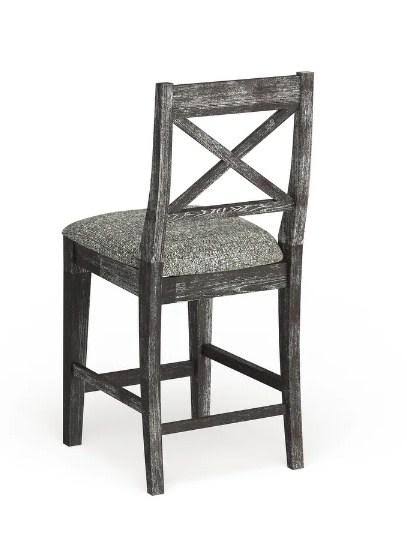 Light Gray Padded Counter Chairs Set of 2 W6034