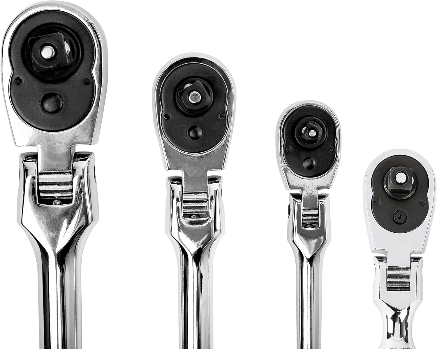 4-Piece 72-Tooth Flex Head Ratchet Set Chrome Vanadium Steel E679361