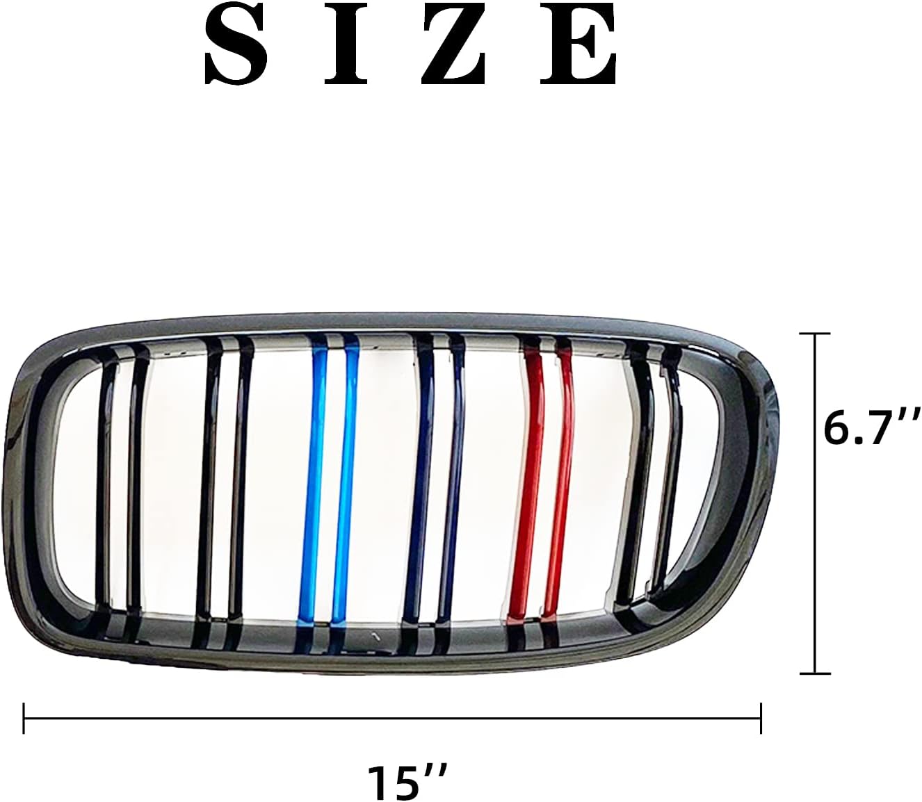 2 Pcs Front Bumper Kidney Grille U388