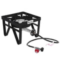 Camp Stove Outdoor Furnace With 20W BTU Head Diameter 26cm With 1.2m Leather Pipe With 0-20psig High Pressure Valve L60079