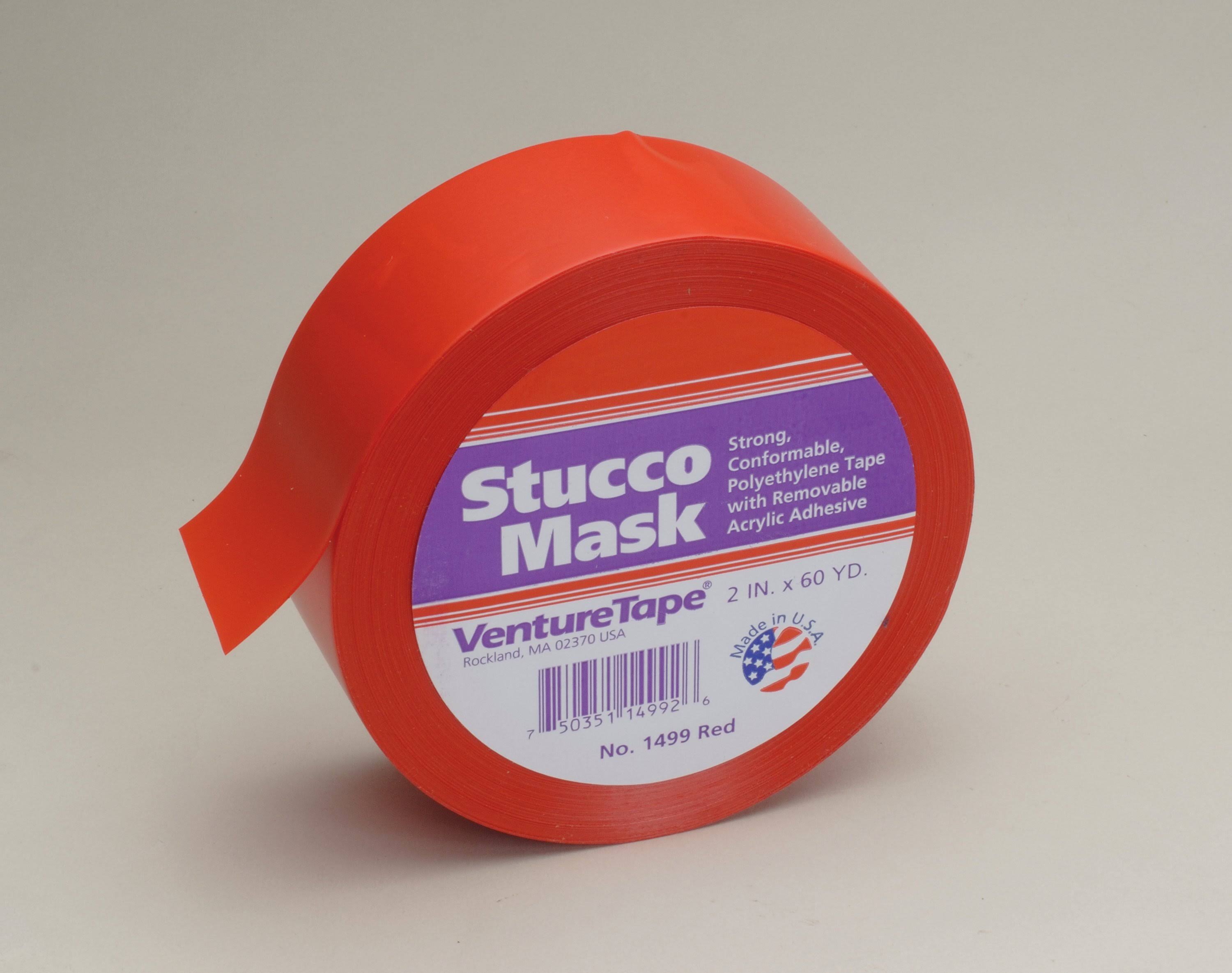 3M 1499 Venture Tape PE Stucco Tape Red, 72 mm x 54.8 M, 16 per Case F904