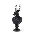 Black Painted Resin Deer Bust S61724