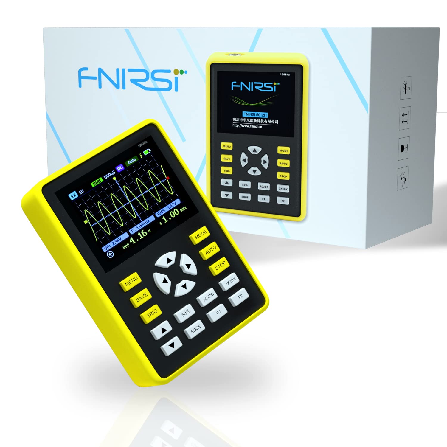 2.4-inch Digital Handheld Pocket Oscilloscope 500MS/s 100MHz Pack of 2 P269