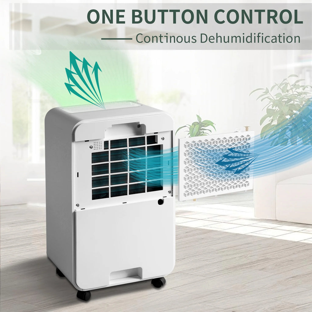 30 Pint Dehumidifier with 68oz Water Tank and Drain Hose P486