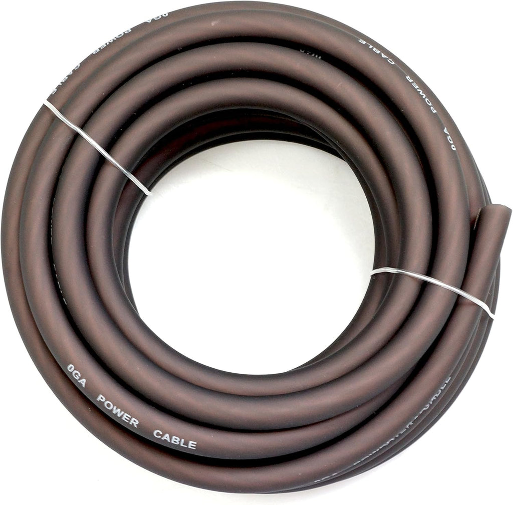 0 Gauge Red/Black Amplifier Power/Ground Wire Set 50 Feet U48691